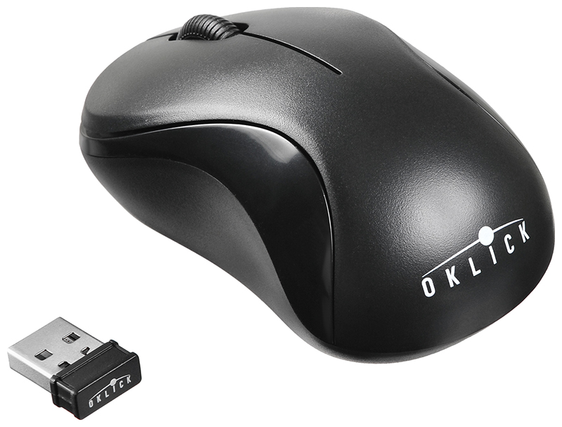 Беспроводная мышь Oklick 605SW черный набор клавиатура мышь oklick 250m клав черный мышь черный usb беспроводная slim