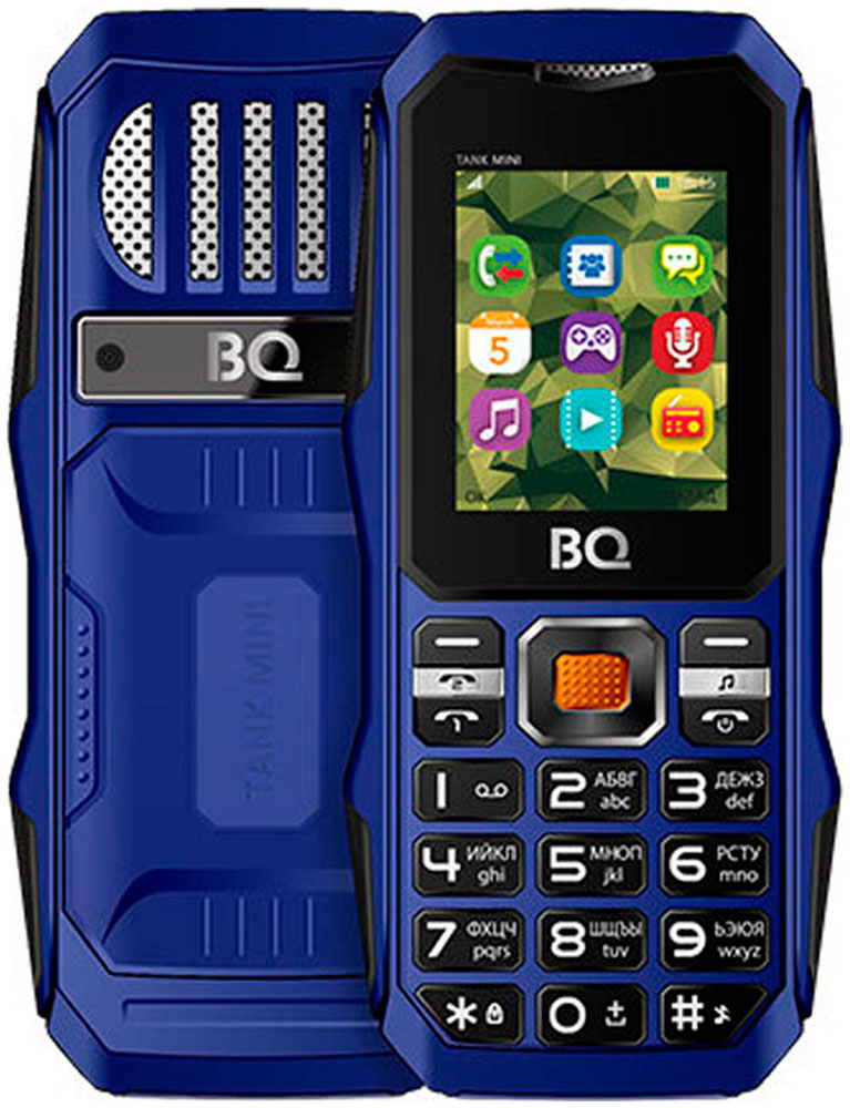 Изображение товара Мобильный телефон BQ 1842 Tank mini темно-синий 2G 2SIM 1.77 дисплей