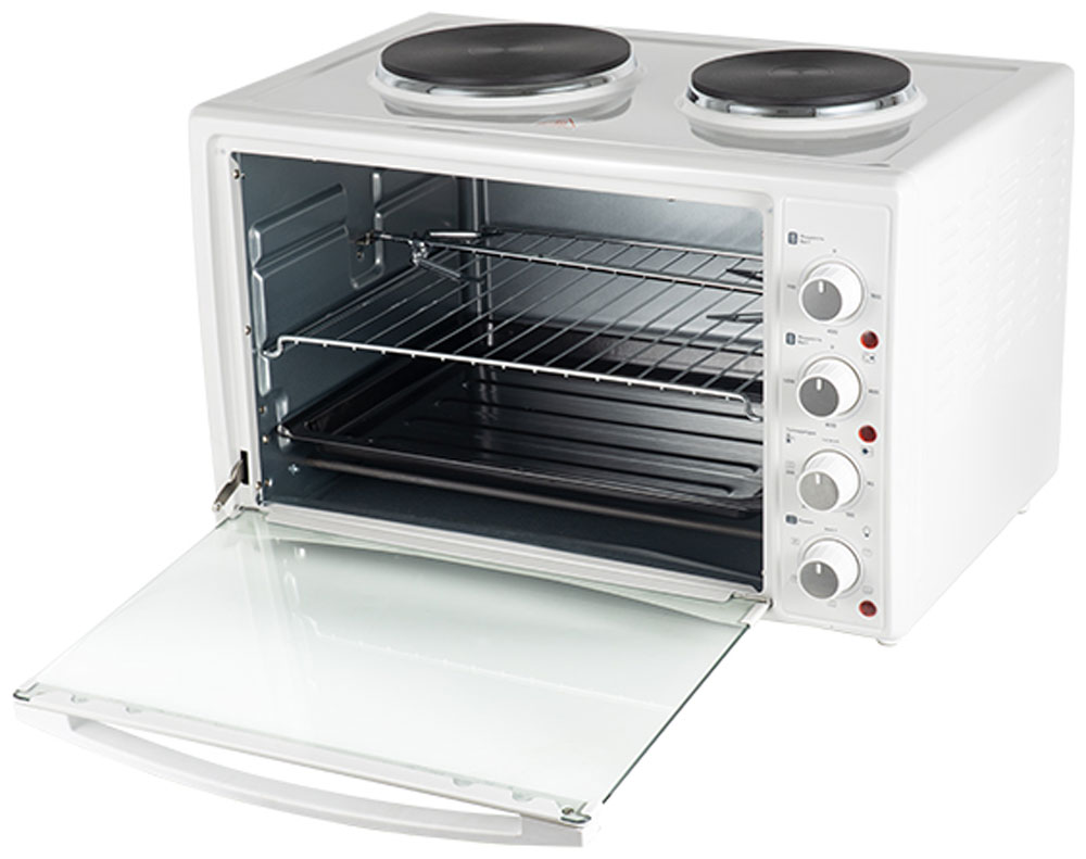 small oven with hob on top