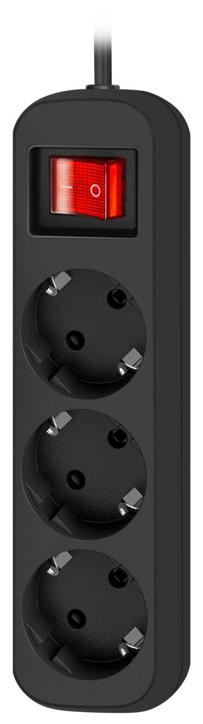 Изображение товара Удлинитель с заземлением Defender G350 на 5 метров с выключателем