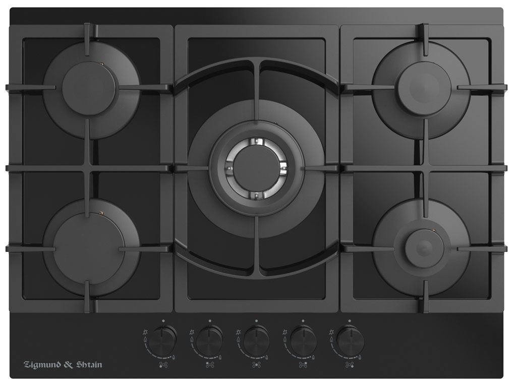Изображение товара Газовая варочная панель Zigmund Shtain M 26.7 B 5 конфорок стекло Турция