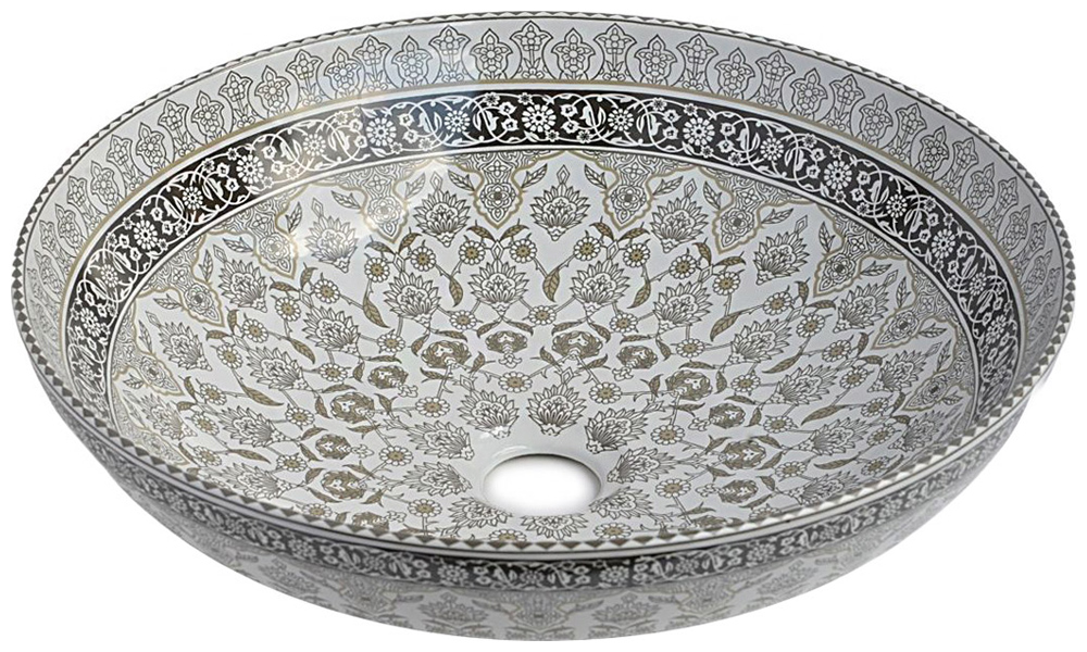 Изображение товара Раковина Bronze de Luxe Марракеш, серый (1008G)