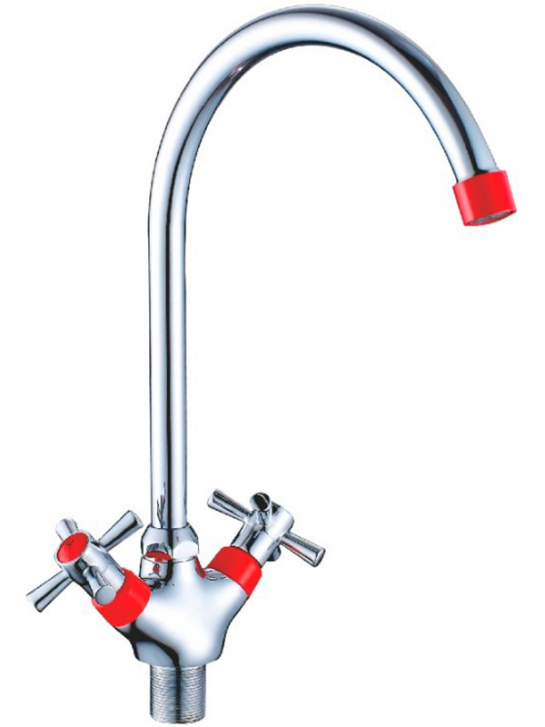 Изображение товара Кухонный смеситель Cron CN142, красный (CN46142-6)