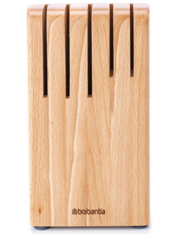 Изображение товара Подставка для ножей Brabantia Profile New из дерева 22 см для 5 ножей