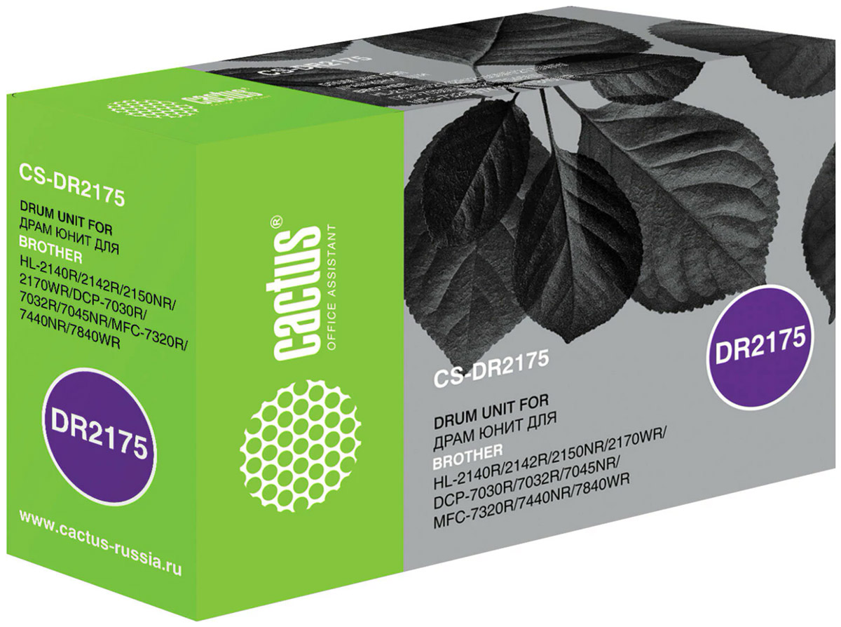Изображение товара Фотобарабан Cactus для Brother DCP 7030/ 7032 /7032R, ресурс 12000 страниц (CS-DR2175)