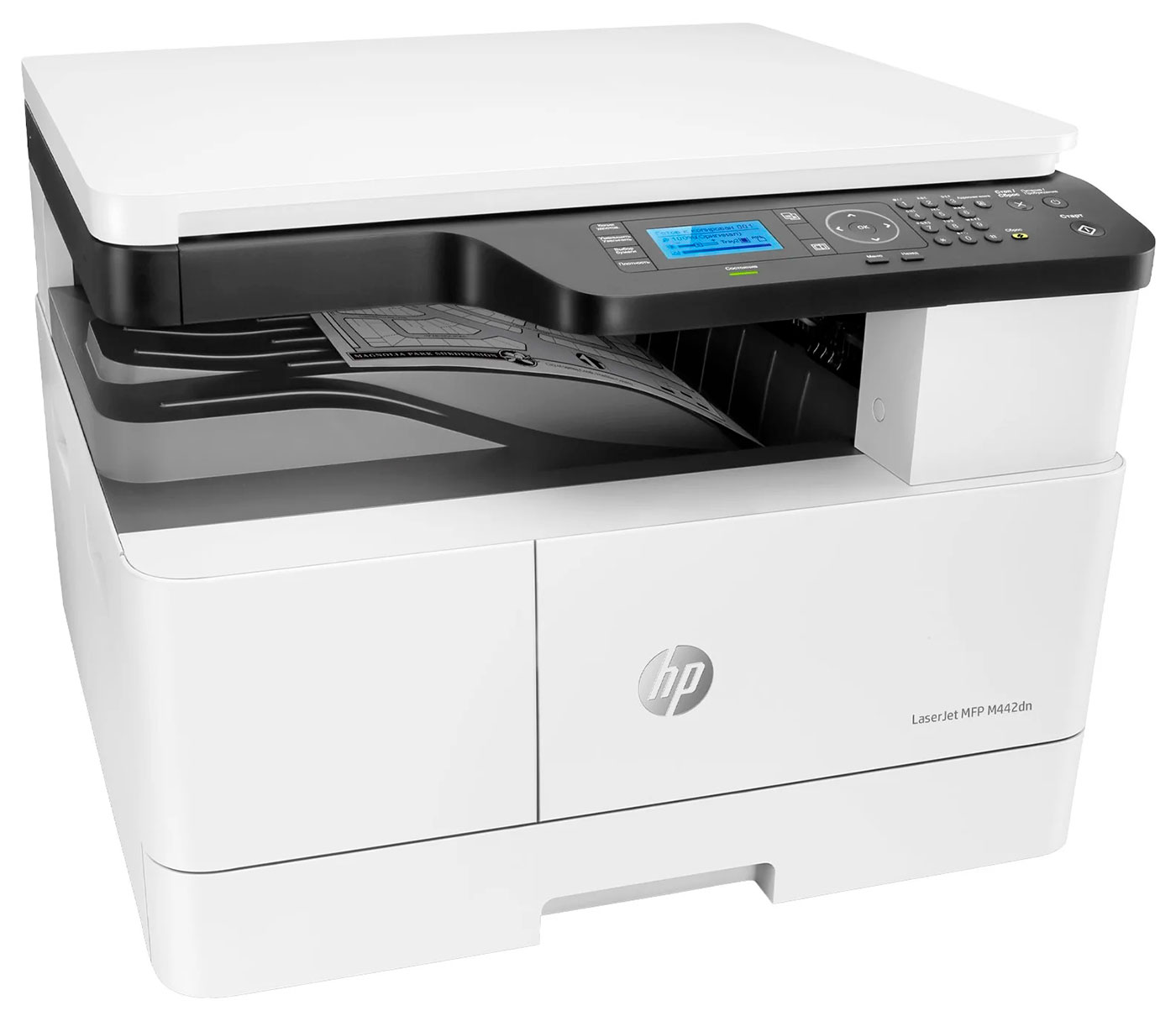 МФУ HP LaserJet M442dn (8AF71A) ч/б, A3, белый/черный МФУ HP LaserJet M442dn (8AF71A) ч/б, A3, белый/черный