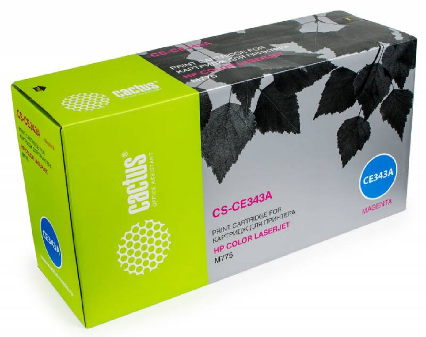 Изображение товара Картридж лазерный Cactus CS-CE343A пурпурный для HP CLJ M775