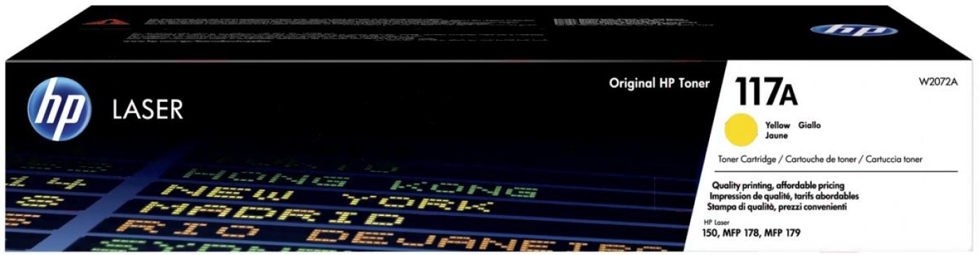 Изображение товара Лазерный картридж HP W2072A желтый 700 страниц для Laser 150 и MFP 178/179