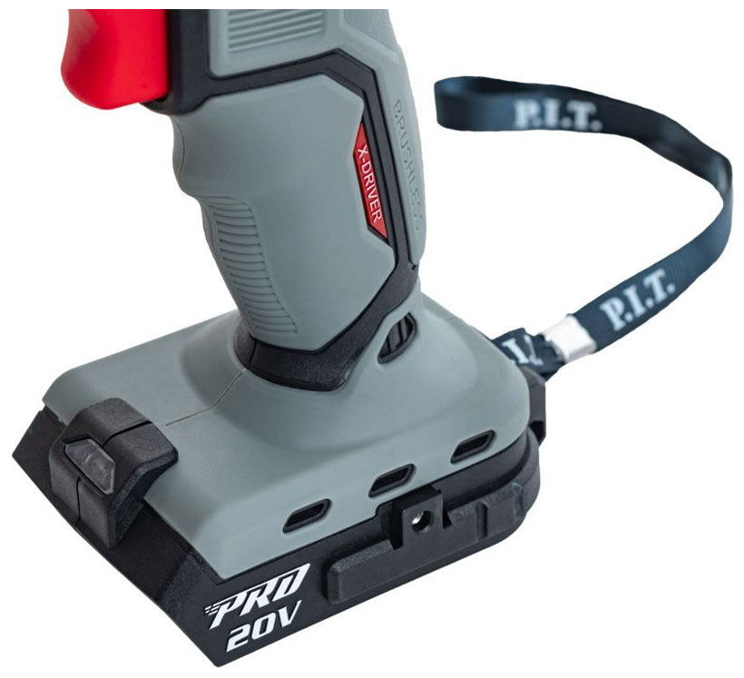 Изображение товара Аккумуляторная ударная дрель P.I.T. PSB20H-13C X-DRIVER SOLO мощная надежная