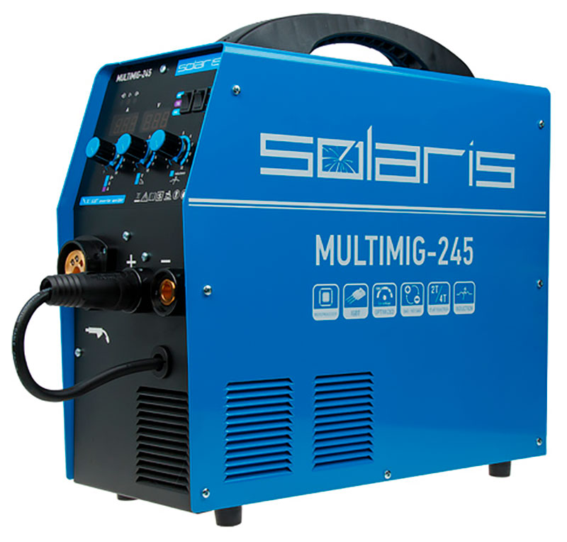 Изображение товара Полуавтомат сварочный Solaris MULTIMIG-245 230В MIG/FLUX/MMA/TIG