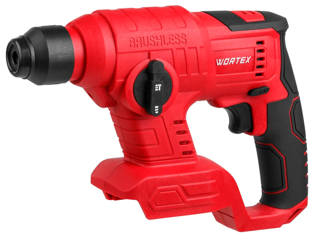 Изображение товара Перфоратор аккумуляторный Wortex CRH 1810 ALL1, 18 В, БЕСЩЕТОЧНЫЙ, С АКБ и З/У, 1.2 Дж, вес 114 кг, в чемодане (0329267)