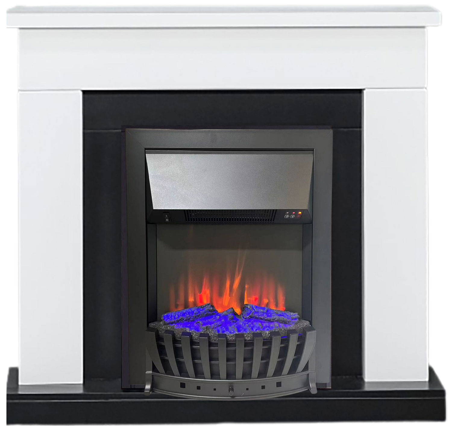 Изображение товара Каминокомплект Elekam Bolton белый с черным с очагом Velar F2020G2
