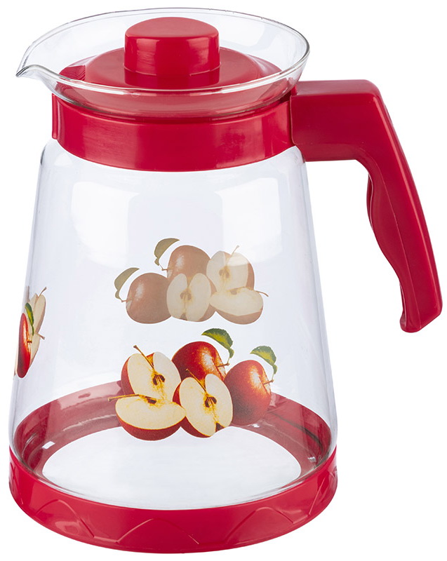 Изображение товара Кувшин Mallony PENTOLA-2500, 2.5 л, из жаропрочного стекла, пластиковая ручка (910118)