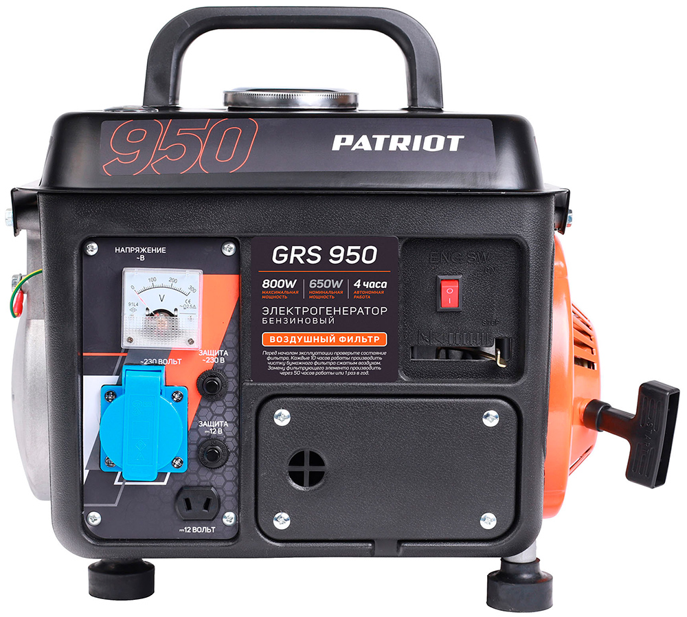 Генератор бензиновый Patriot GRS 950 Генератор бензиновый Patriot GRS 950