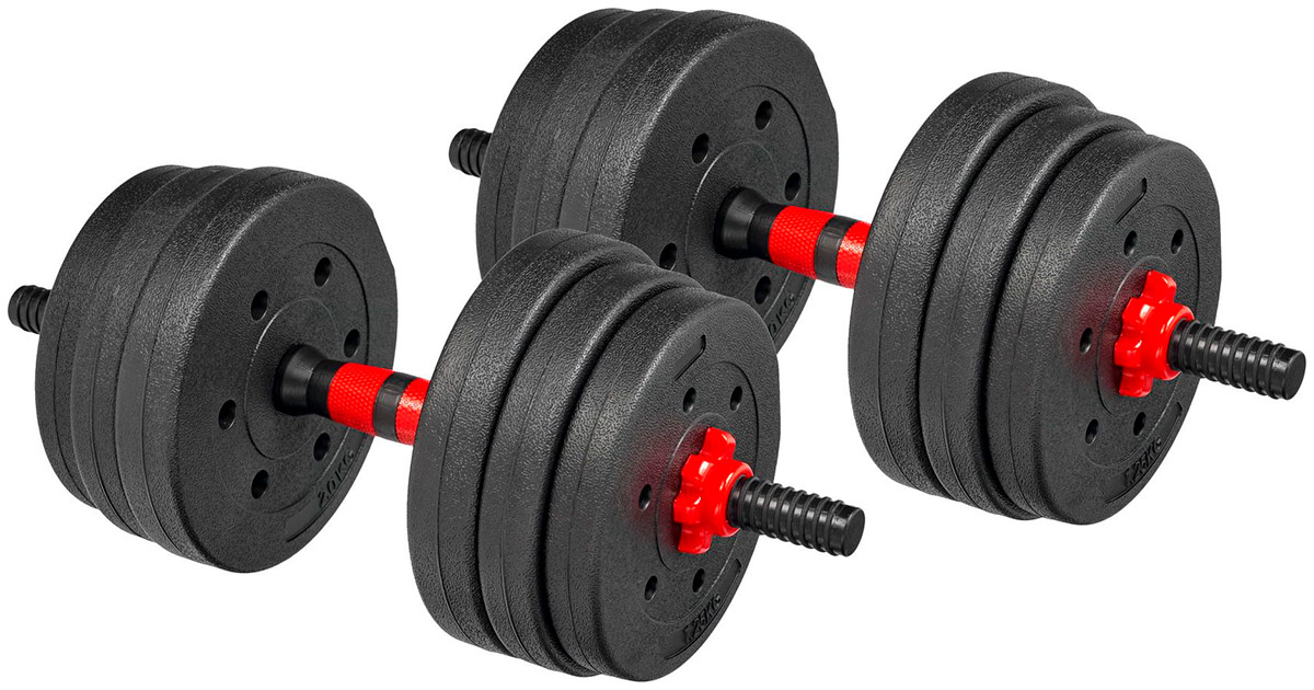 Изображение товара Гантели пластиковые Bradex SF 1038 2х10 кг