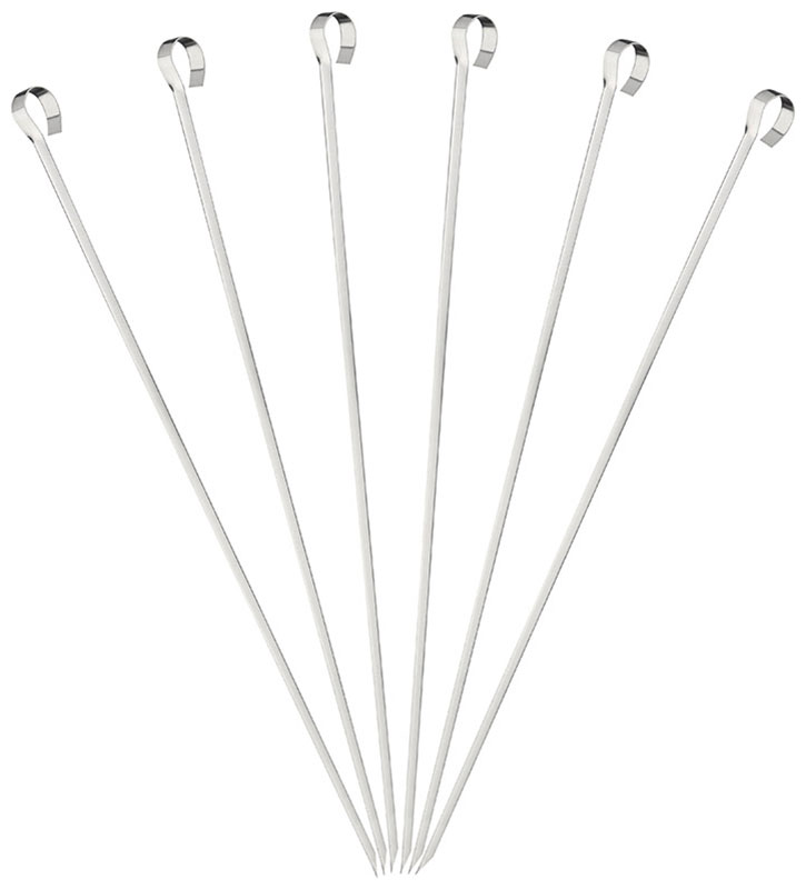 Изображение товара Набор шампуров Ecos 450х10х0.7 мм, угловой, без витка (6 штук)