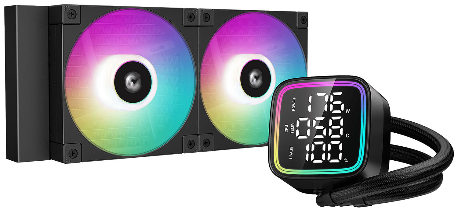 Изображение товара Жидкостное охлаждение для процессоров Deepcool LD240 с ARGB подсветкой и гарантией 5 лет