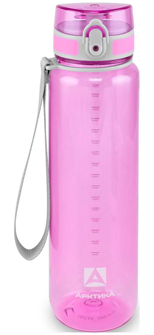 Изображение товара Бутылка тритановая Арктика 1000 мл лавандовая прозрачная, с ситечком (арт. 720-1000)