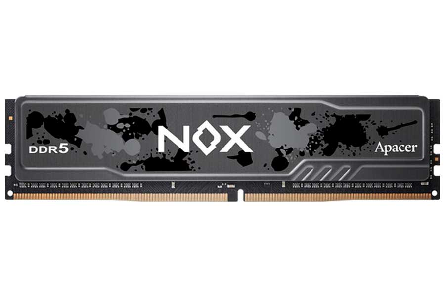 

Оперативная память Apacer DDR5 16GB 5600MHz NOX Black (AH5U16G56C522MBAA-1), Серый