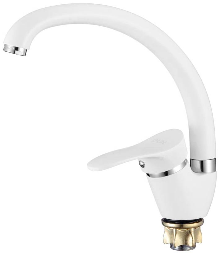 

Смеситель для кухни с гибким изливом D-Lin белый (D150405-C)