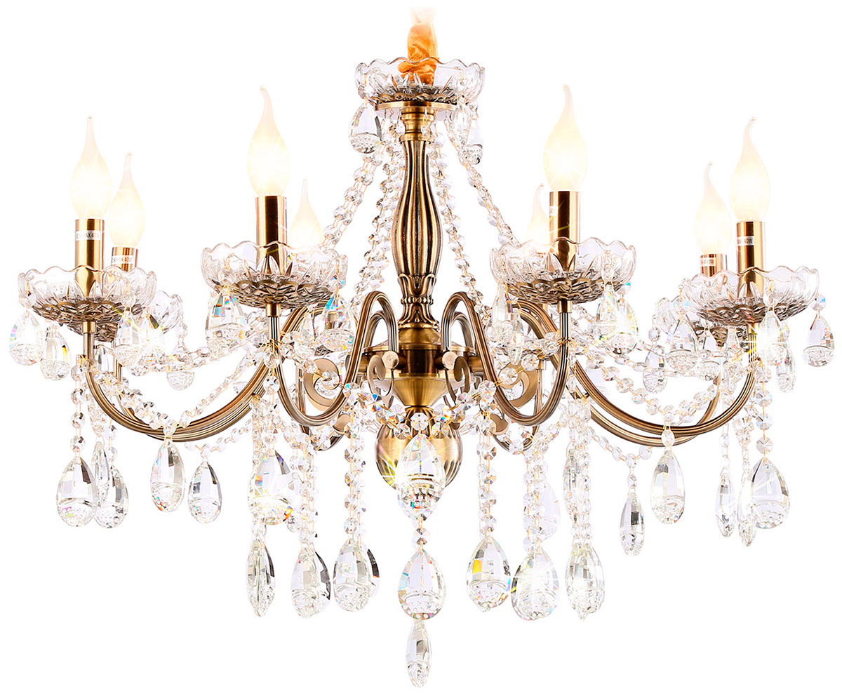 Изображение товара Подвесная люстра Ambrella Light Traditional TR4950 классика бронза хрусталь 8 ламп