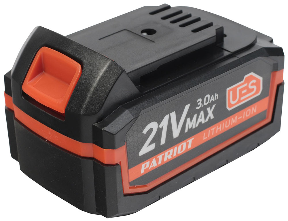 Изображение товара Батарея аккумуляторная Patriot PB BR 21V (Max) Li-ion, 3.0 Ah, UES, тонкая зарядка (55 мм)