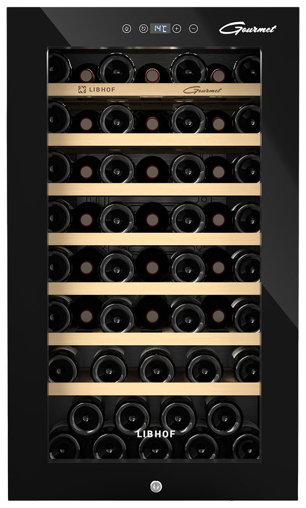 Изображение товара Винный шкаф Libhof GM-56 black для 56 бутылок охлаждение 5-20 градусов
