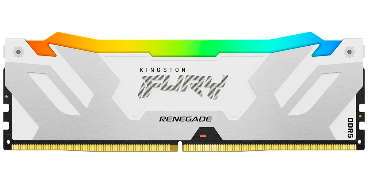 Изображение товара Оперативная память Kingston DDR5 16Gb 6800MHz Fury Renegade White RGB (KF568C36RWA-16)