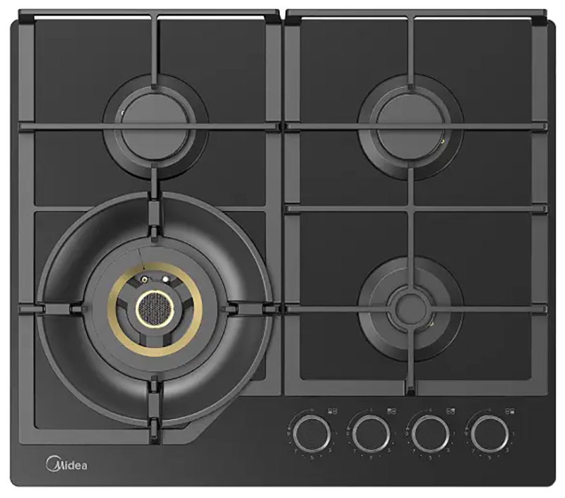 

Газовая варочная панель Midea MG697VGB, Черный