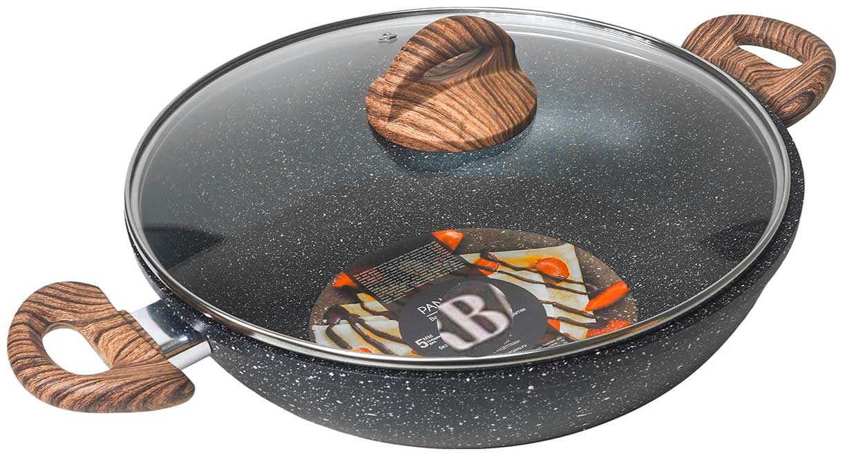 Изображение товара Сотейник-ВОК Panairo ECO induction с крышкой и съемными ручками, 28 см, индукция (ECO-SOT.WO-28-S2.wd-K.wd-I)