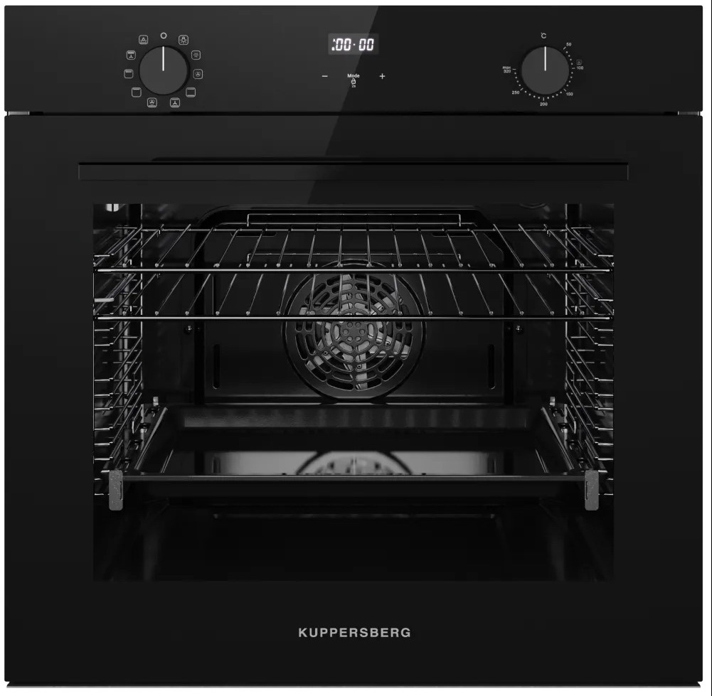 Изображение товара Электрический духовочный шкаф Kuppersberg HF 630 B 78 л черный с паровой очисткой