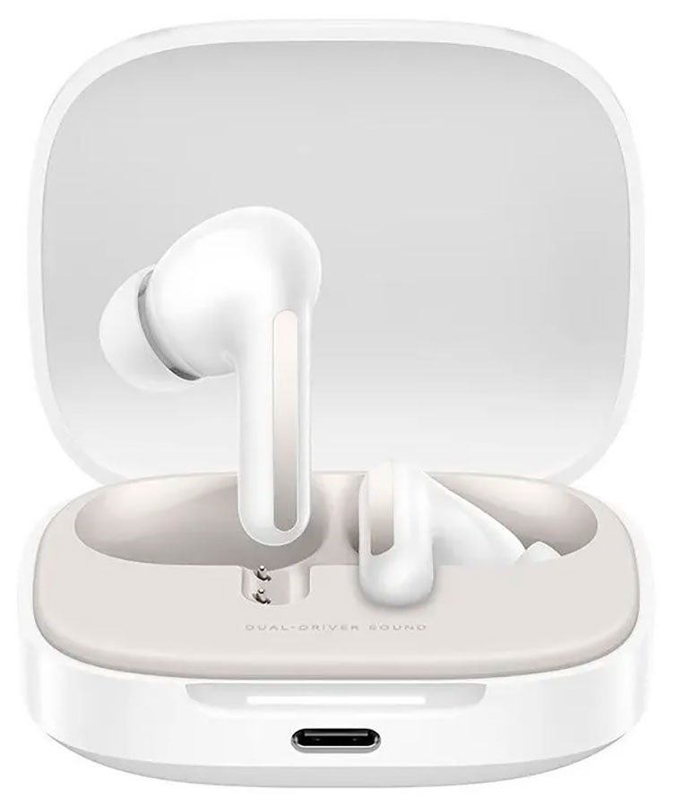 Изображение товара Беспроводные наушники Xiaomi Redmi Buds 6 белые активное шумоподавление 42 ч