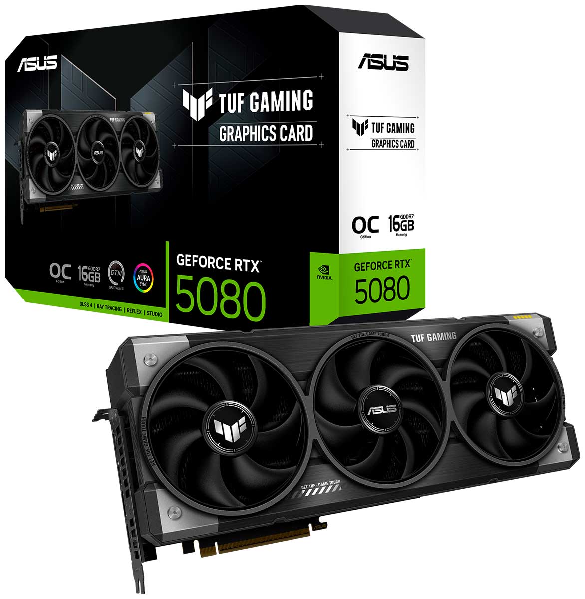 Изображение товара Видеокарта Asus GeForce TUF RTX 5080 16GB OC (TUF-RTX5080-O16G-GAMING)