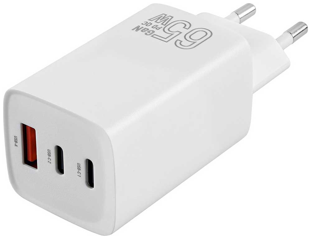Сетевое зарядное устройство TFN GAN A+C+C 65W, без кабеля, белый (TFN-WC-65W-2113-WH) Сетевое зарядное устройство TFN GAN A+C+C 65W, без кабеля, белый (TFN-WC-65W-2113-WH)