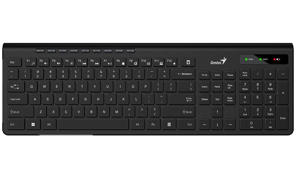 Изображение товара Беспроводная клавиатура Genius SlimStar 7230 с мультимедийными клавишами и AI Copilot