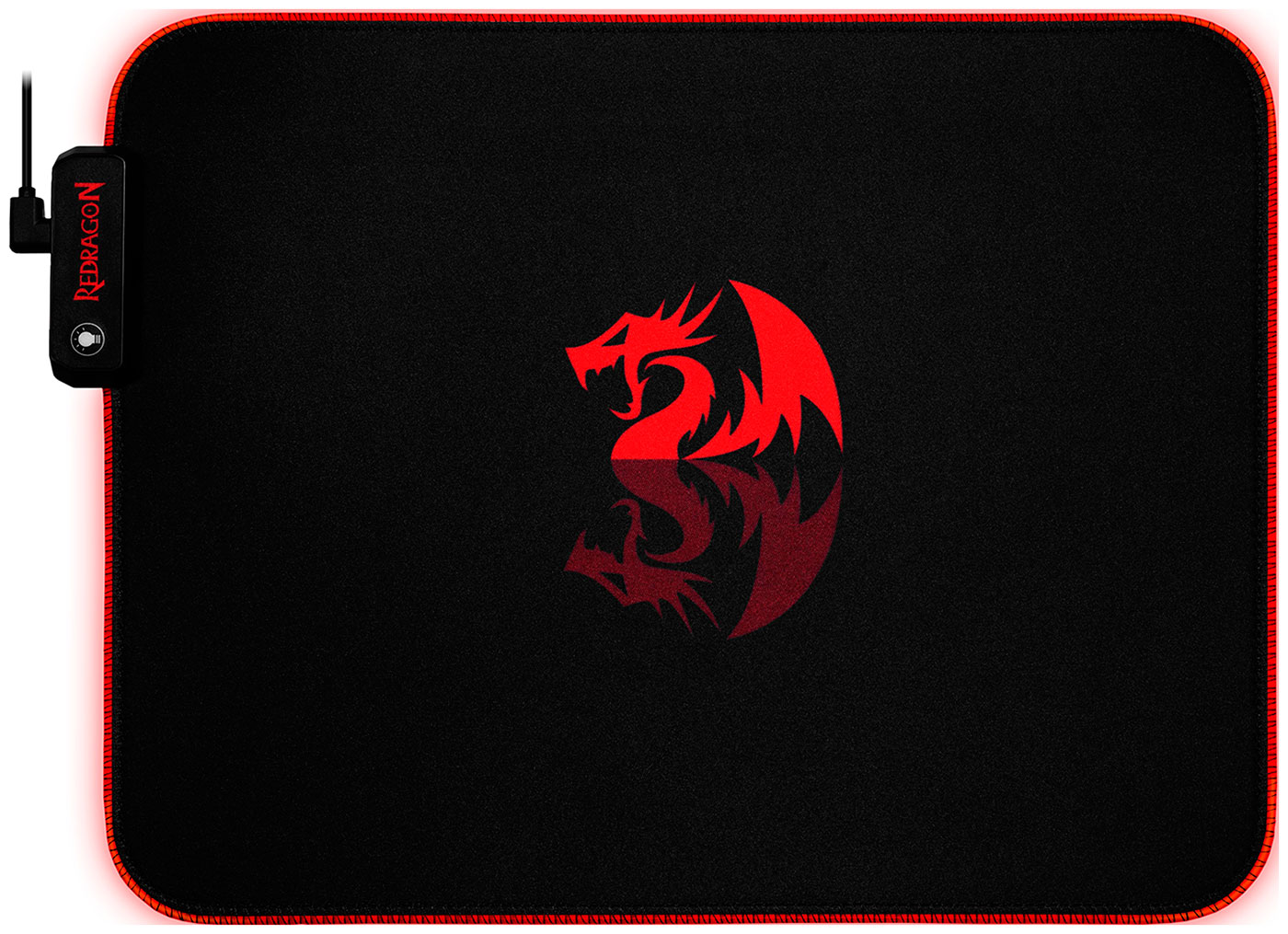 Игровой коврик Redragon Pluto, подсветка, 330x260x3 мм