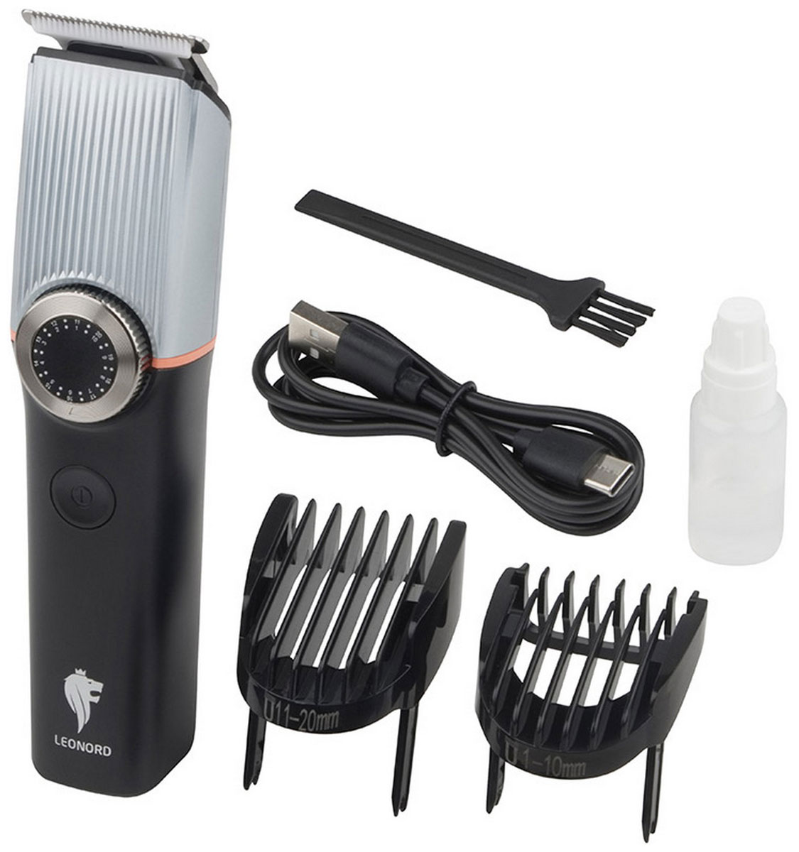 Изображение товара Машинка для стрижки волос Leonord LE-1218 аккумулятор керамические ножи 2 насадки