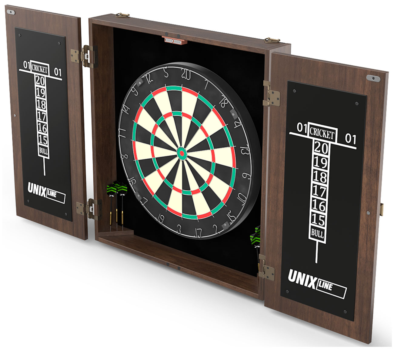 

Дартс Unix Line, Dartboard D-46cm Wood (DBD46WD), Темное дерево