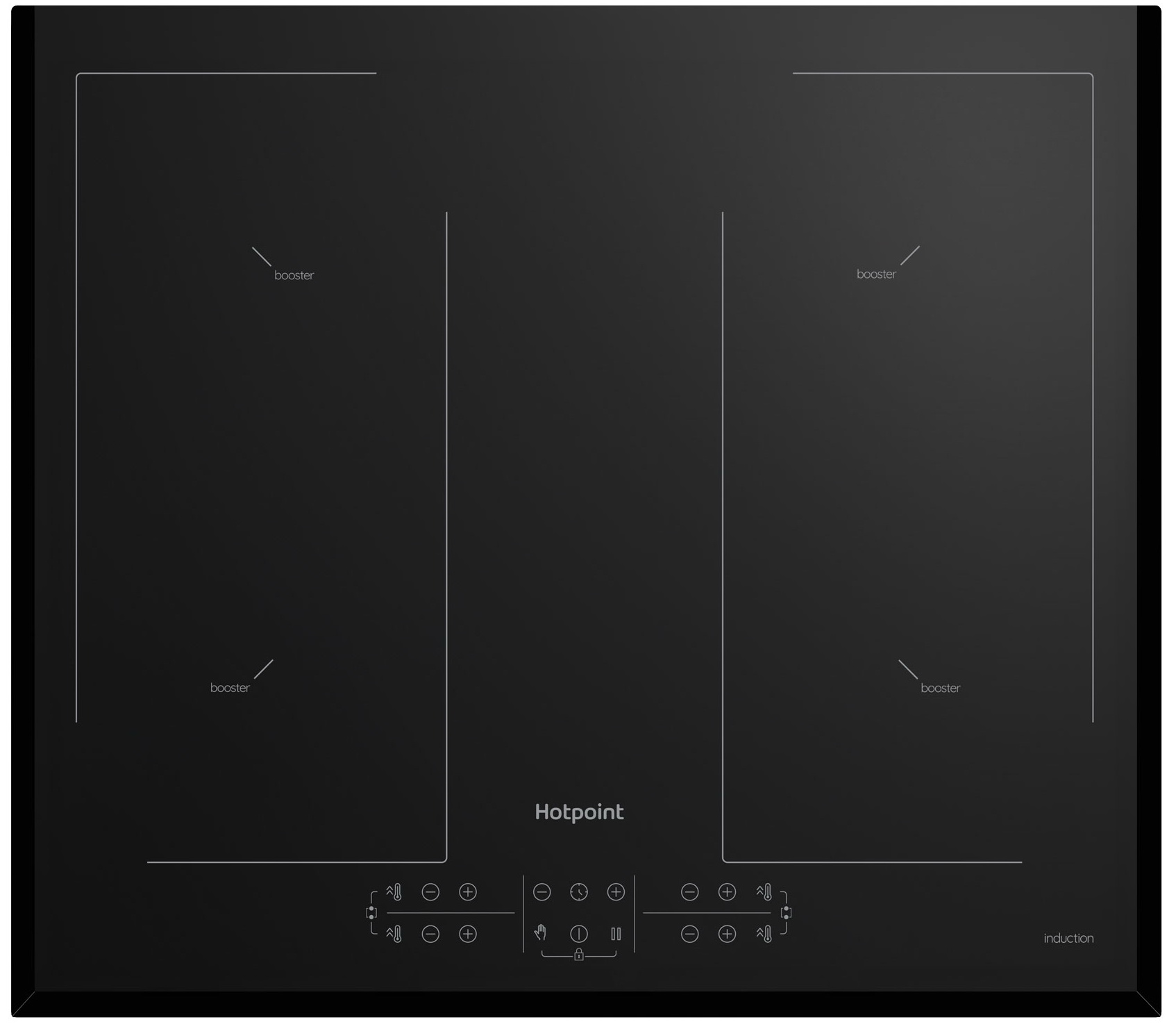 Изображение товара Электрическая варочная панель Hotpoint HB 1560B2 BA с индукцией