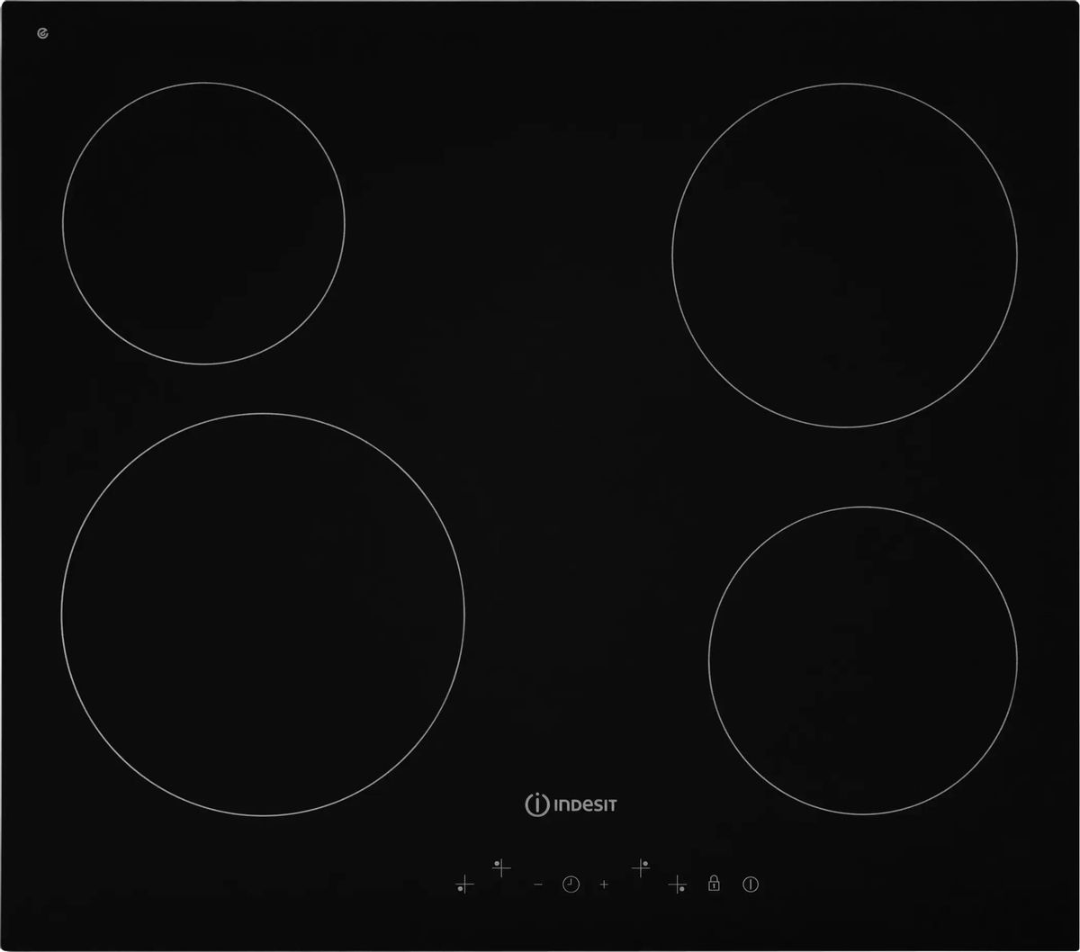 Изображение товара Электрическая варочная панель Indesit IRT 160 B 4 зоны стеклокерамика таймер