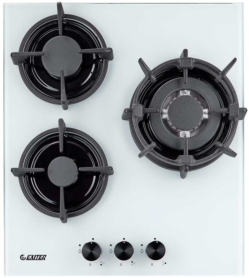 Изображение товара Газовая варочная панель Exiteq EXH-202 белая с системой газ-контроль и WOK