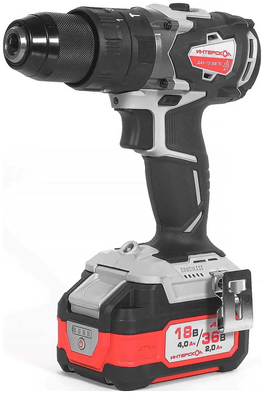 Изображение товара Дрель-шуруповерт Интерскол DAU-13/36V 70 для профессионалов и домашних мастеров