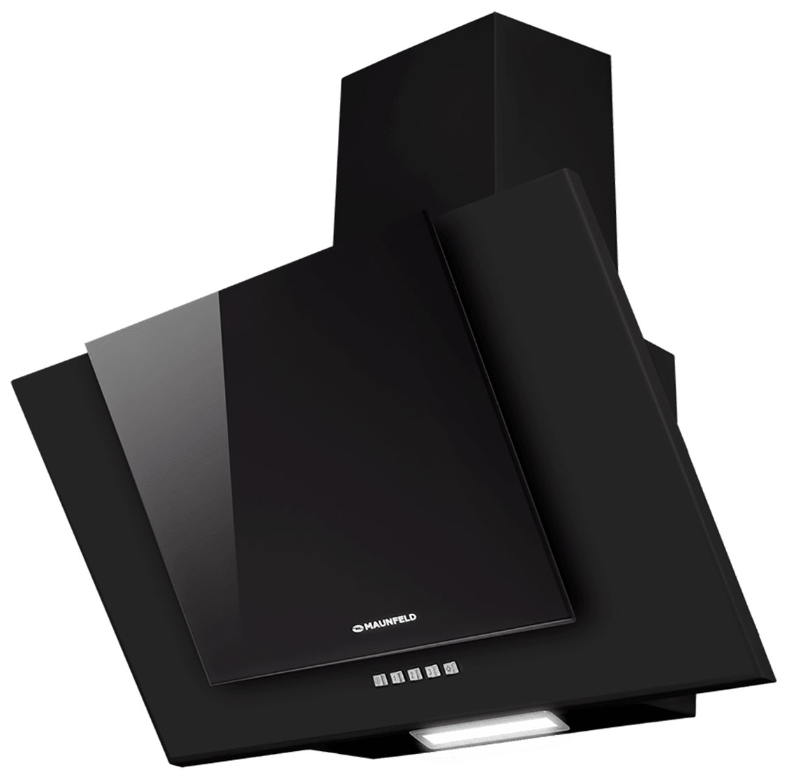 Изображение товара Вытяжка Maunfeld Wind 60 A черная наклонная с фильтром и подсветкой