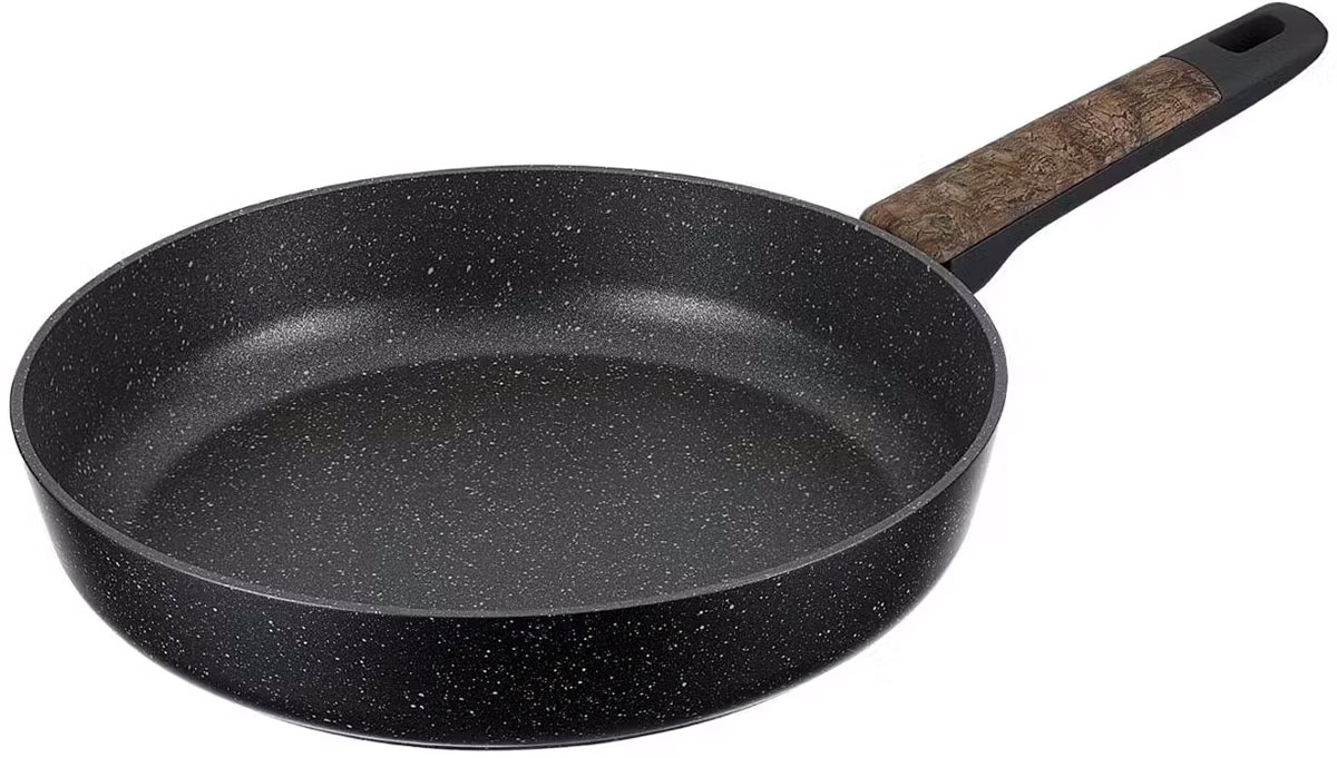 Изображение товара Сковорода индукционная Regent Inox Linea Albero, 22 см, черный/коричневый (62-1022)