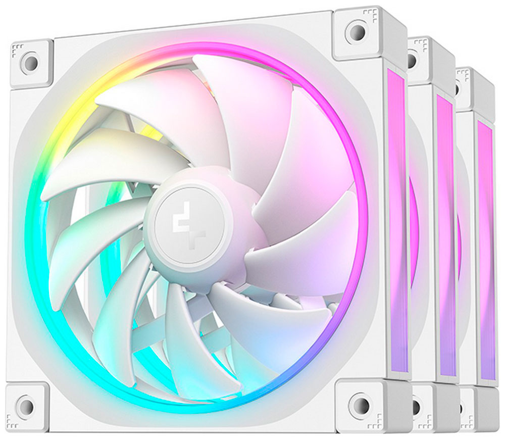 Изображение товара Вентиляторы для корпуса Deepcool FL12 WH-3 IN 1 3x120 mm PWM ARGB