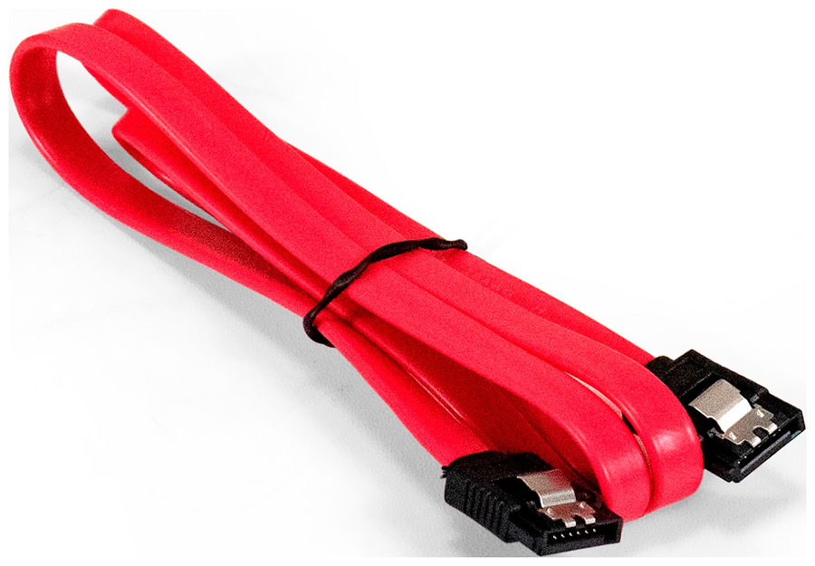 Изображение товара Кабель SATA ExeGate EX-CC-SATA-DATA-0.8L, 7pin/7pin, металлические защелки, 08м (EX294733RUS)