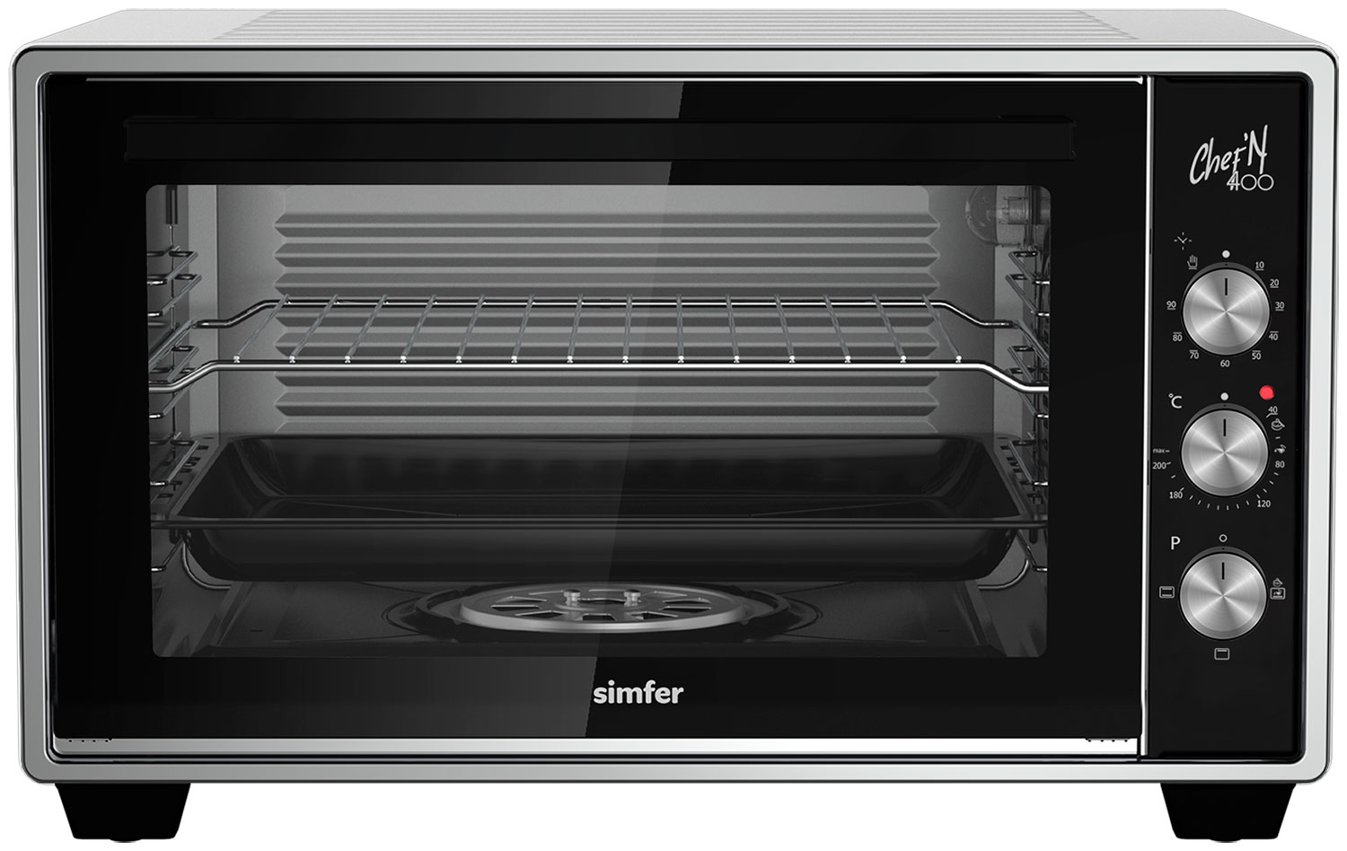 

Мини-печь Simfer M40W03, Белый/серый