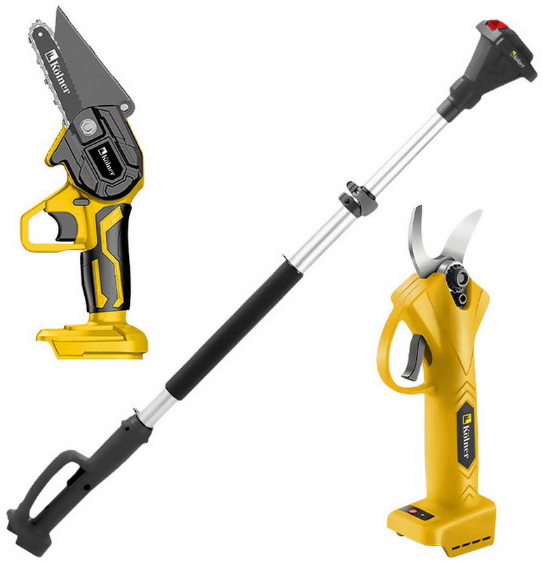 Изображение товара Набор аккумуляторных инструментов для сада Kolner KPR 18BL+KCS 18+2S комплект