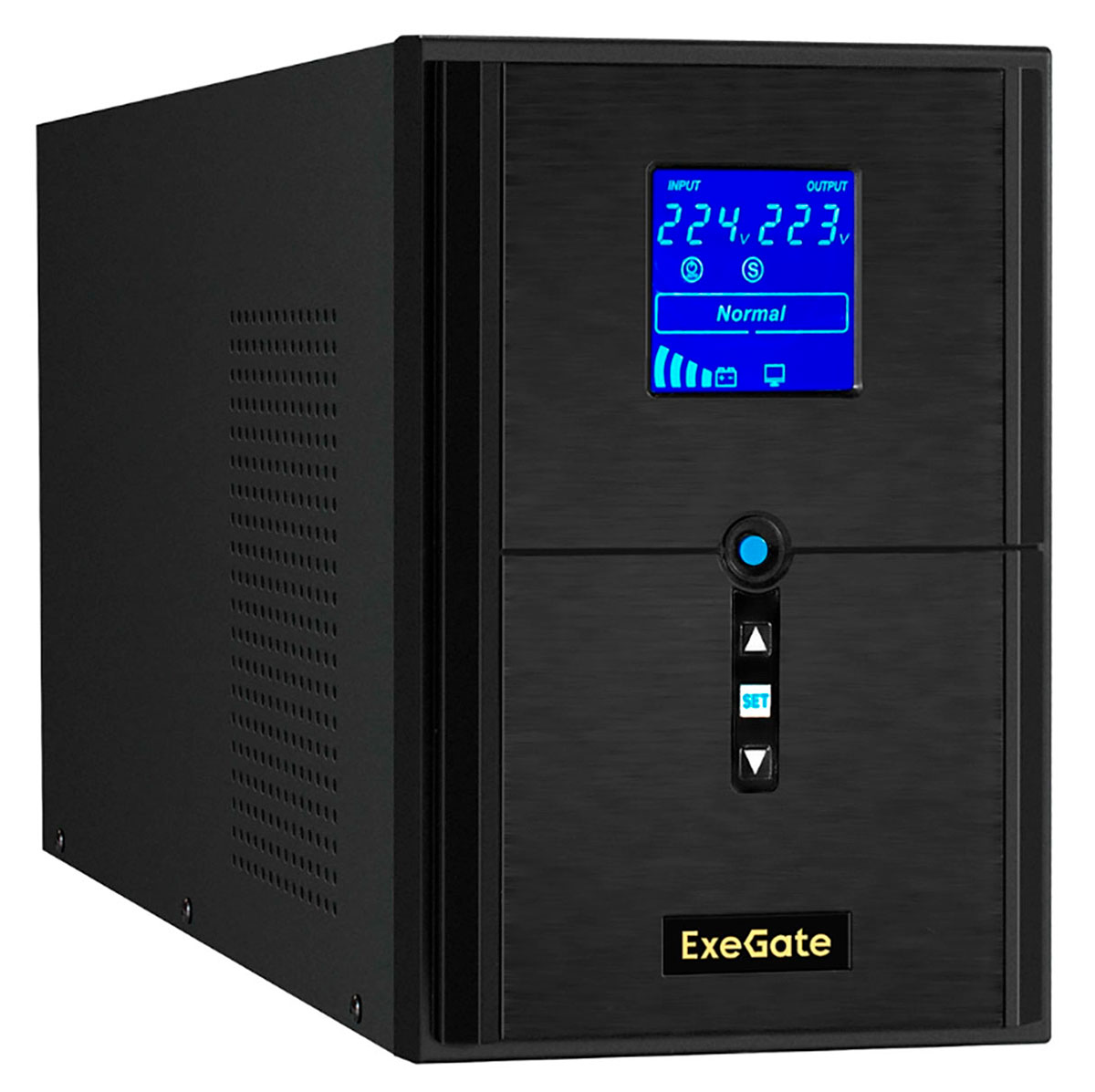 Изображение товара ИБП ExeGate SZ-2000.LCD.AVR.3SH.1C13.USB с LCD и AVR