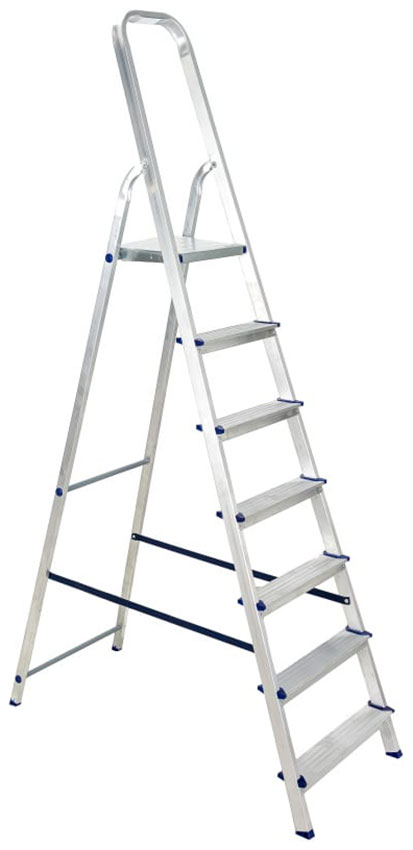 Изображение товара Стремянка Сибртех 97717 Стремянка, 7 ступеней, алюминиевая